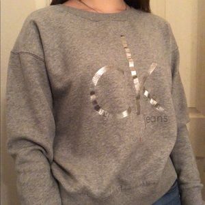 calvin klein grey sweater